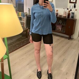 Sheer black patterned bike shorts